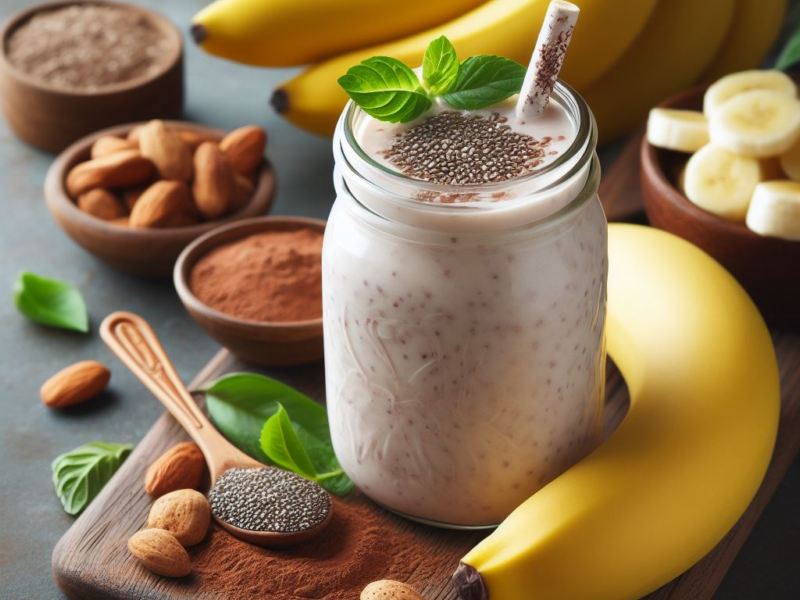 Batido de plátano, el snack ideal después de hacer deporte 