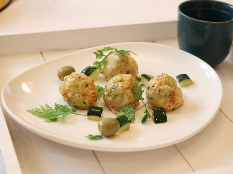 Albóndigas (polpette) de bacalao y patatas